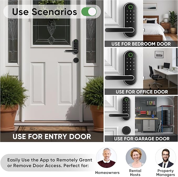 Keyless Entry Fingerprint Digital Smart Lock - Image 2