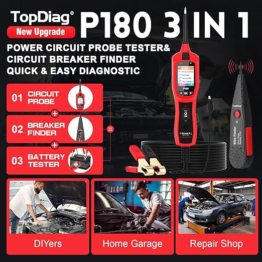 Circuit Breaker Finder Tool, Battery Tester, AC DC Voltage Tester, Fuel - Image 2
