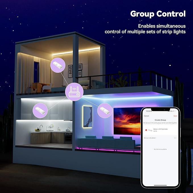 MIWISE Matter LED Controller, Dimmable WiFi Controller - Image 6