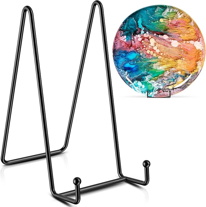 TR-LIFE Plate Stands/Holder for Display, 8 Inch, Metal Frame for Picture by TR-LIFE