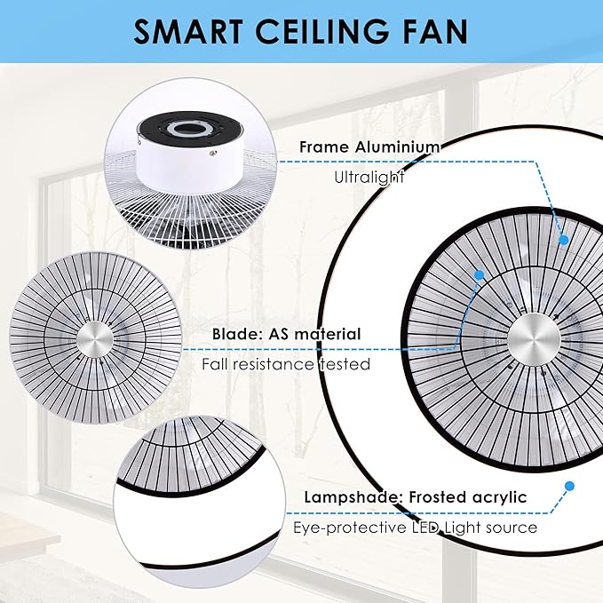 HUMHOLD 24" Bladeless Ceiling Fans - Image 6