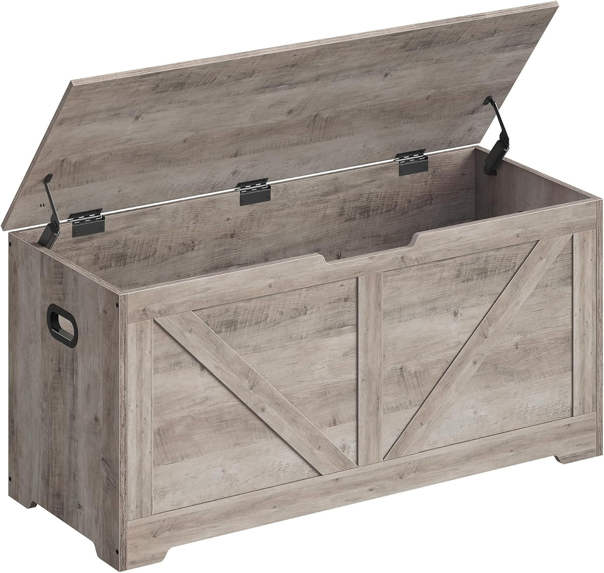 vasagle storage chest with 2 safety hinges, 15.7, main product view
