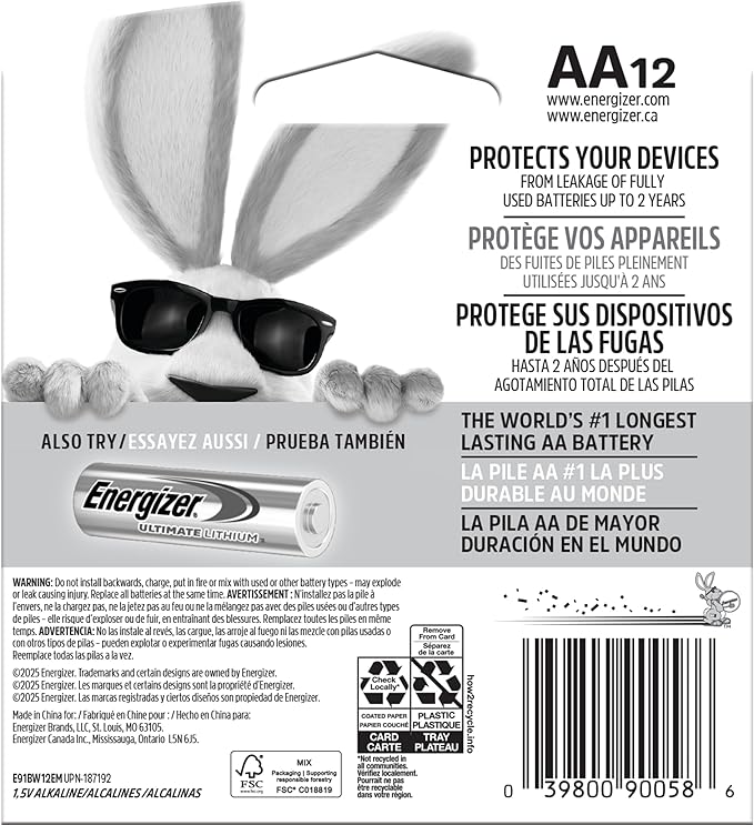 Energizer MAX AA Batteries, 12 Pack, Double A Alkaline Batteries - Image 8