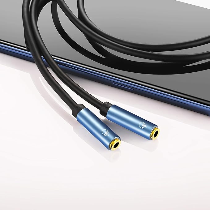 MillSO Headset Splitter for 2 TRRS Headphones or Mics 3 Feet 3.5mm Jack Adapter - Image 4