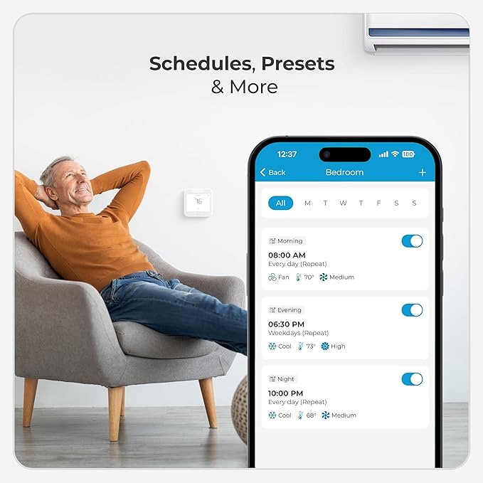 Breez Max | ENERGY STAR CERTIFIED Smart AC Controller | WiFi Thermostat - Image 6