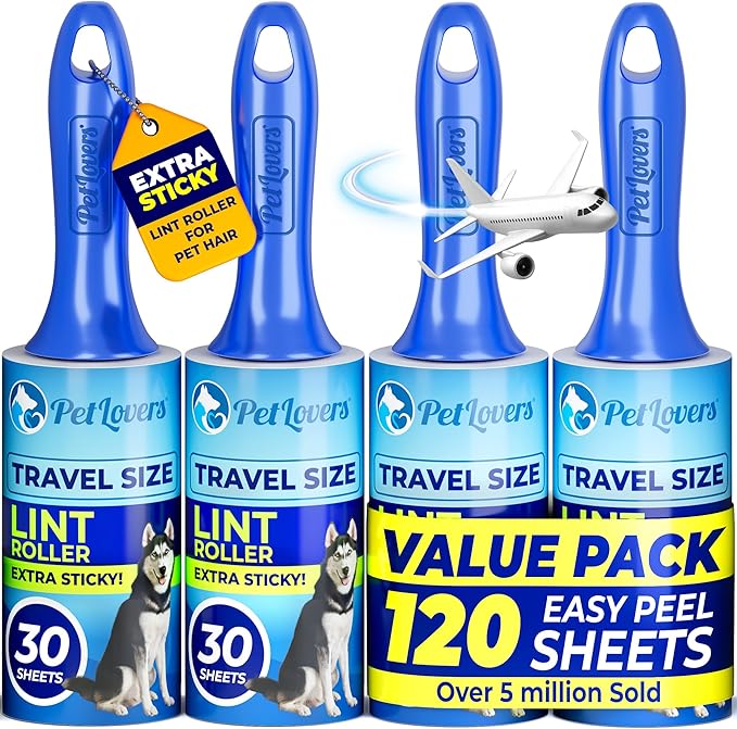 PetLovers Extra Sticky Lint Roller Mega Value Set by PetLovers
