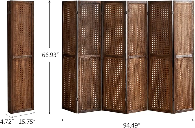 Asnefeli 6 Panel Pegboard Display - Image 8