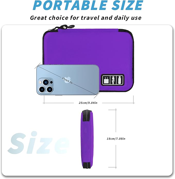 Electronics Organizer, Portable Cable Organizer Bags, Travel Electronic - Image 3