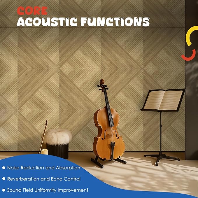 EVENRISING Acoustic Panels 6 Pack, Soundproof Wall Panels 23.6 x 23.6 Inches - Image 3