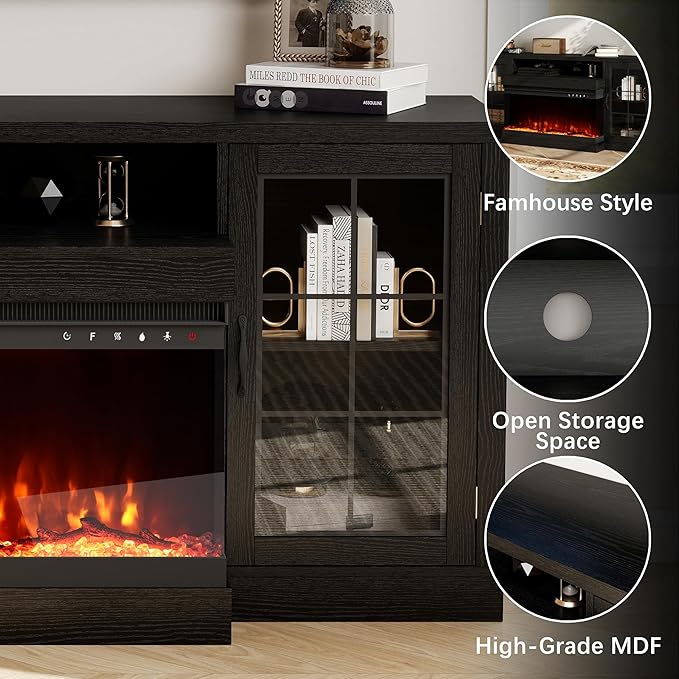 CharaVector 63 inch Fireplace TV Stand - Image 6