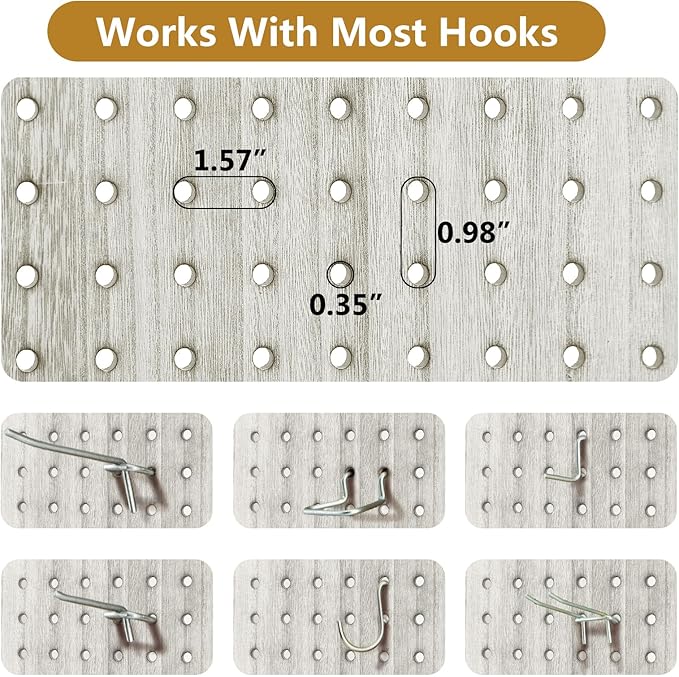 Asnefeli Pegboard Display Room Divider - Image 6