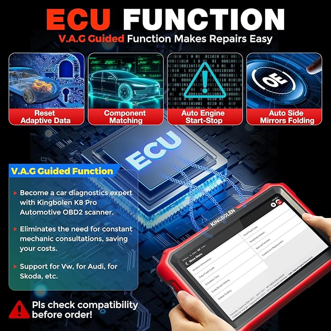KINGBOLEN K8 Pro OBD2 Scanner Bluetooth 2026 Bidirectional Scan Tool - Image 5