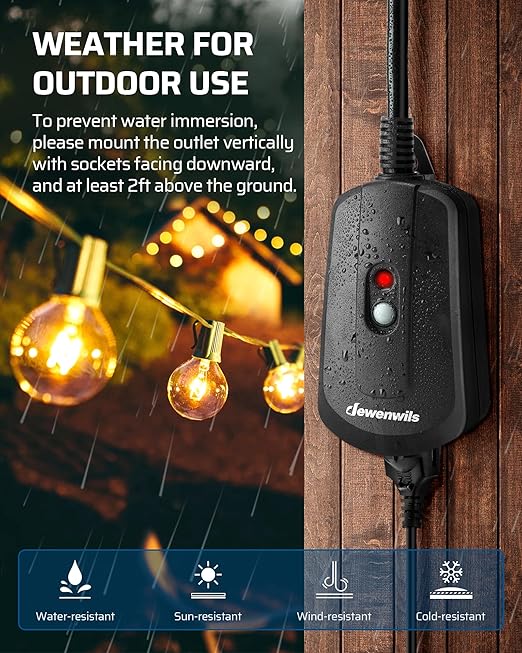 DEWENWILS Remote Control Outlet - Image 3