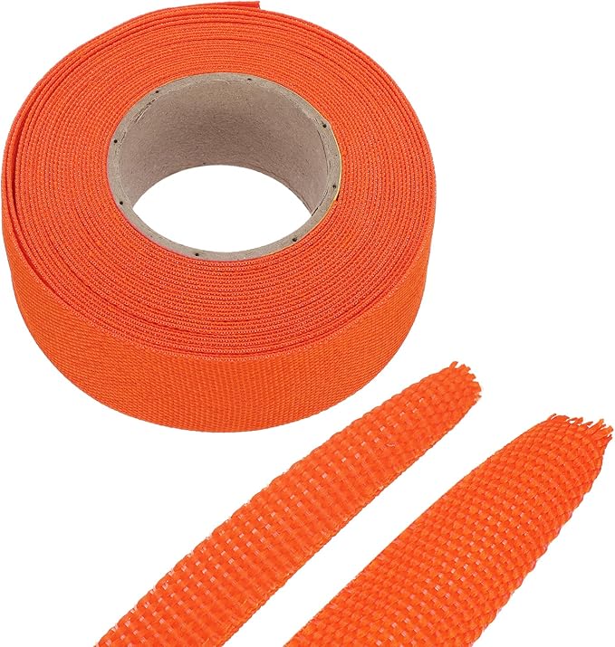 MECCANIXITY Braided Cable Sleeves Heat Shrinkable Fabric Sleeving, Network by MECCANIXITY