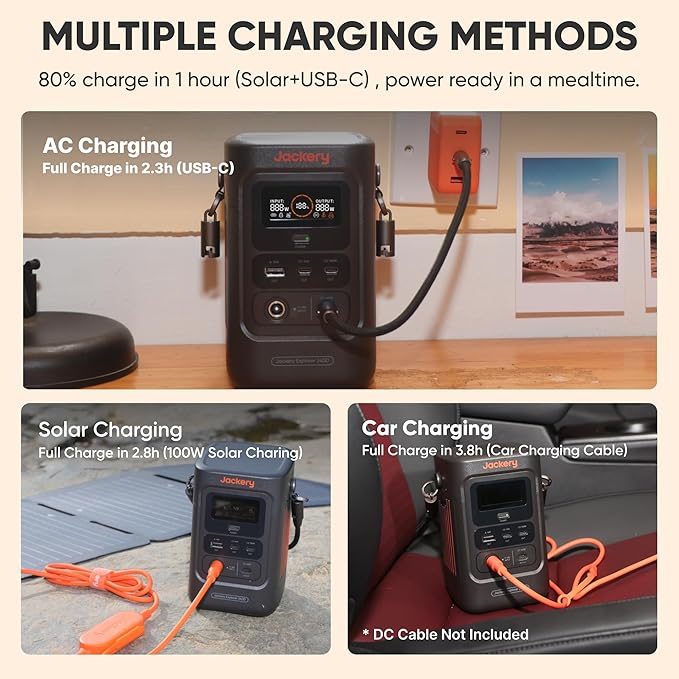 Jackery Explorer 240D Power Bank, LiFePO4 Battery 256Wh Portable Power Station - Image 6
