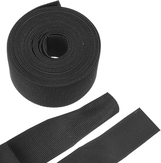 MECCANIXITY Braided Cable Sleeves Heat Shrinkable Fabric Sleeving, 1 1/4" 16ft by MECCANIXITY