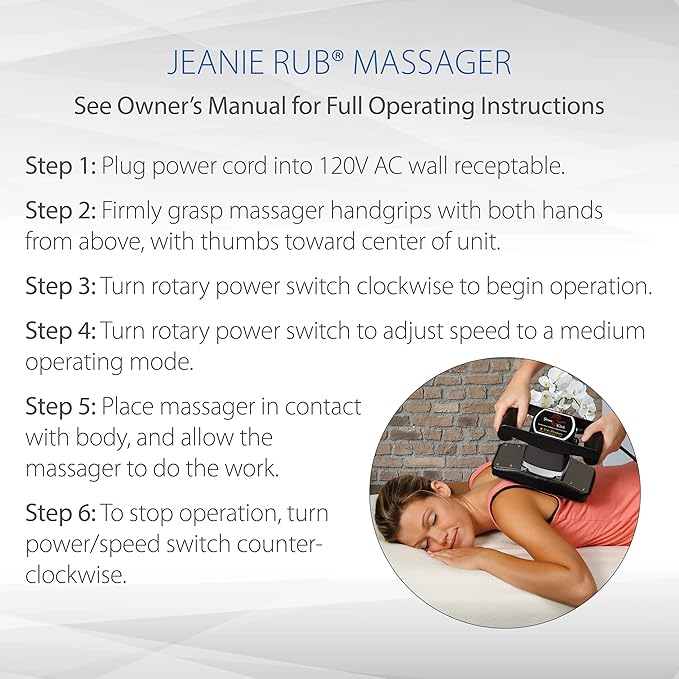 Core Products Jeanie Rub Variable Speed Massager - Image 8