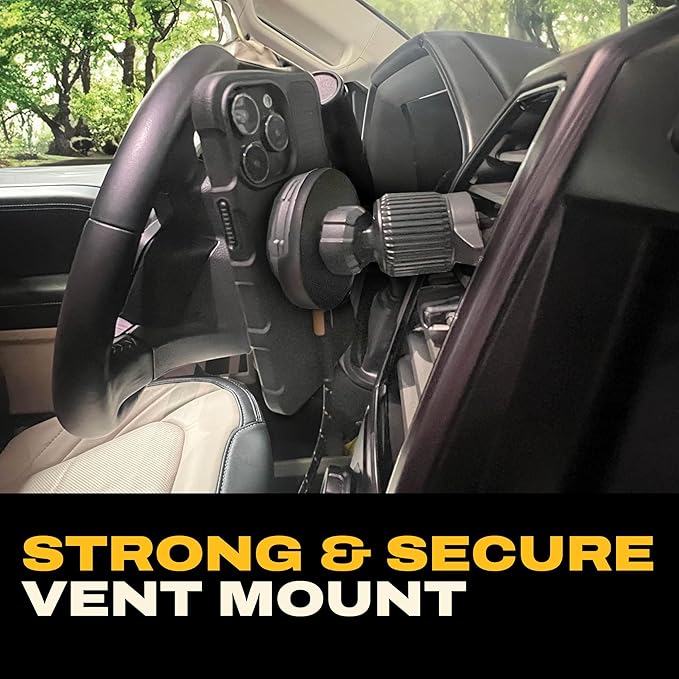 DEWALT Magnetic Phone Holder for Car Kit, Heavy Duty Wireless Charger, Vent - Image 4