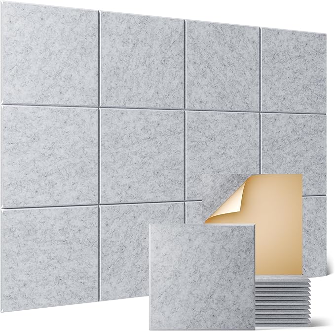 Sonicism 12 Pack Acoustic Wall Panels by Sonicism