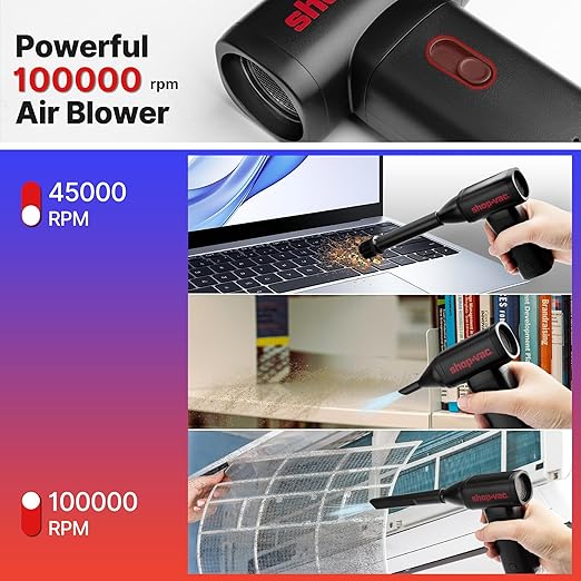 Shop-Vac Electric Air Duster, 100000RPM Cordless Air Blower - Image 3