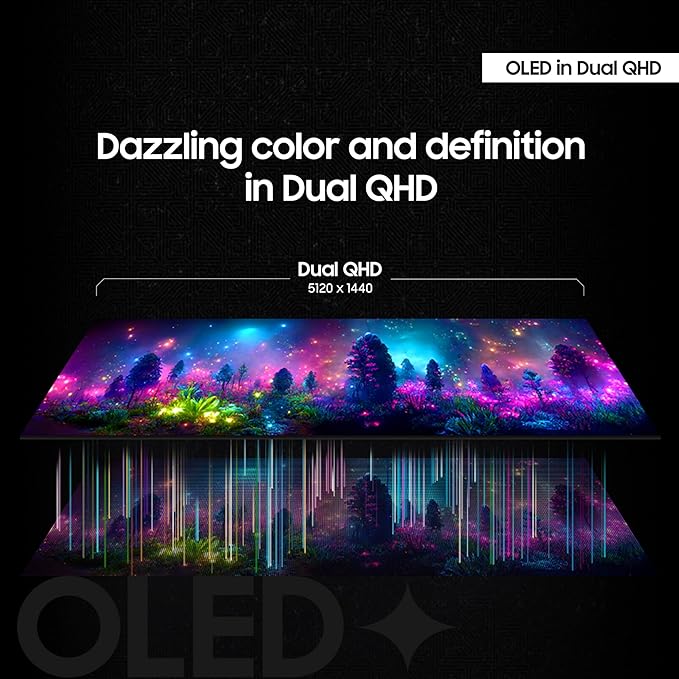 Samsung 49" Odyssey OLED G9 Dual QHD QD-OLED G-Sync Compatible Curved Gaming - Image 4