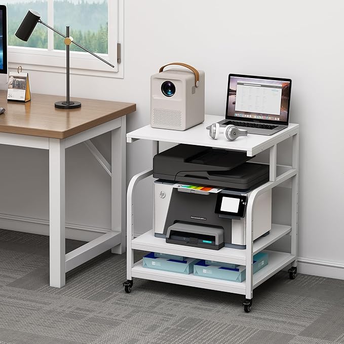 Fannova Printer Stand, 25.6" x 23.6" x 30.9" Extra Large Printer Table - Image 6
