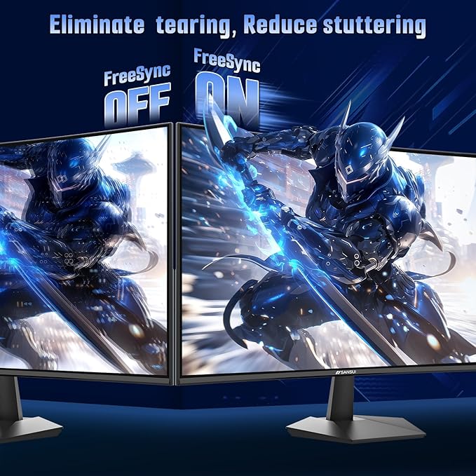 SANSUI 24 Inch Curved 160Hz Gaming Monitor, 1500R Curved Gaming Monitor FHD - Image 4
