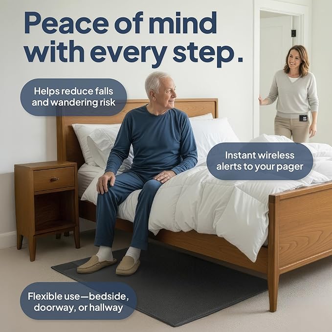 Smart Caregiver Floor Mat Alarm and Pager System - Image 3