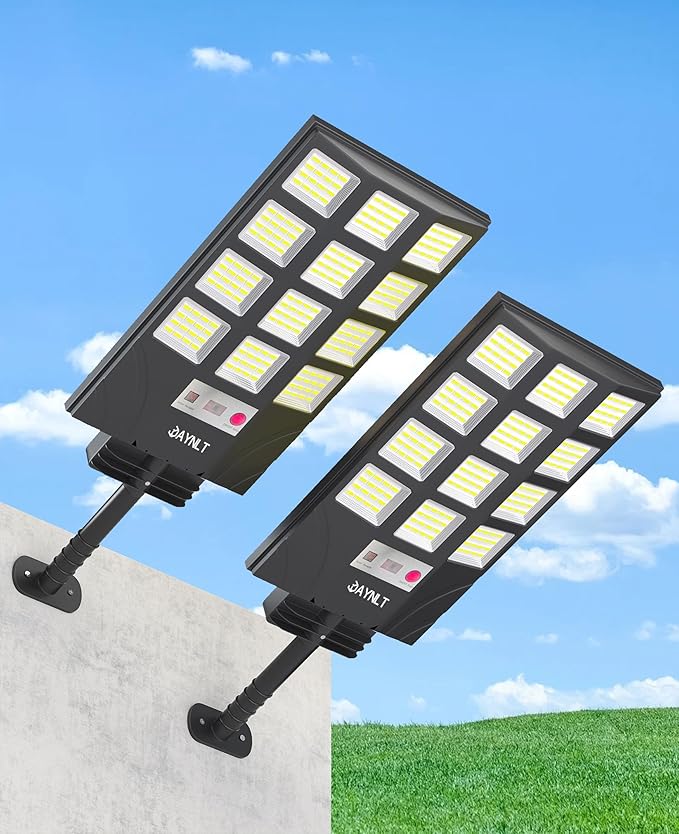 JAYNLT Solar Lights for Outside, 5 Lighting Modes Solar Flood Security Light by JAYNLT