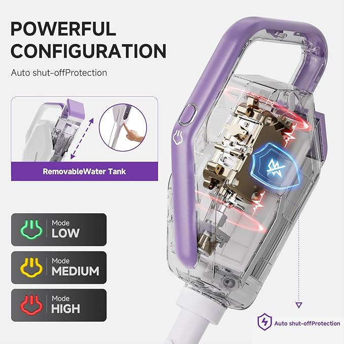 AAOBOSI Steam Mop, 1300W Powerful Detachable Handheld Steamer - Image 4