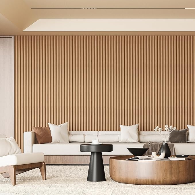 Art3d Fluted Wood Panel for Wall and Ceiling, Beaded Accent Molding for Home - Image 2