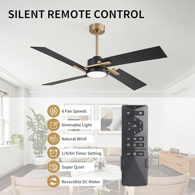 WINGBO 54 Inch Ceiling Fan - Image 2