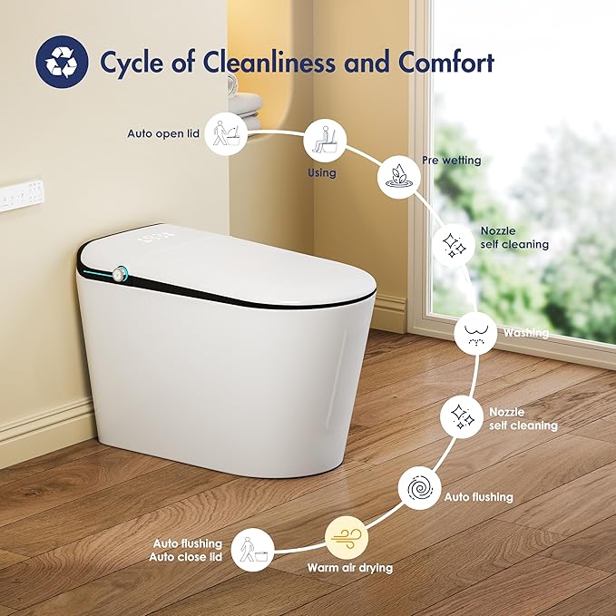 Eridanus Smart Toilet with Bidet Built in, One Piece Bidet Toilet - Image 6