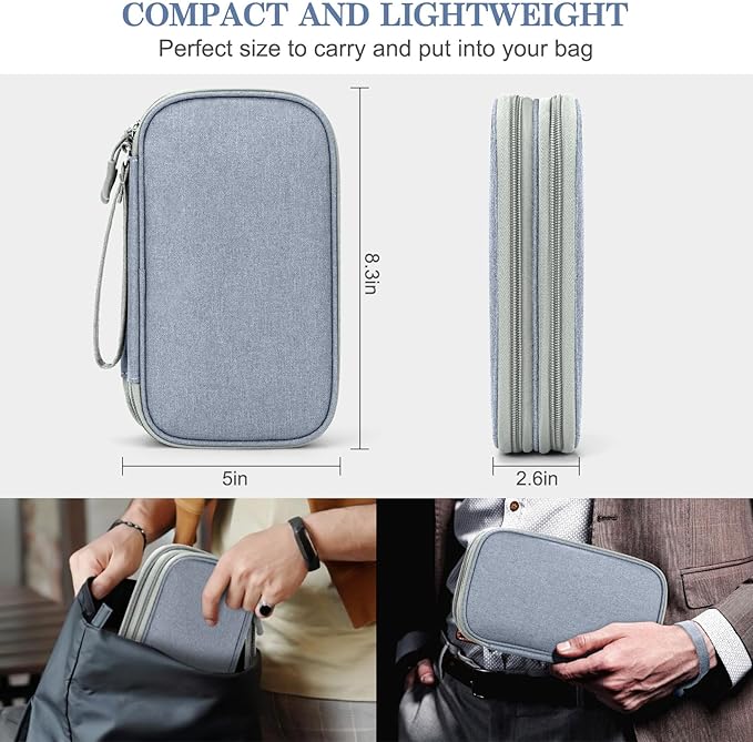 FYY Electronic Organizer, Travel Cable Organizer Bag Pouch Electronic - Image 2
