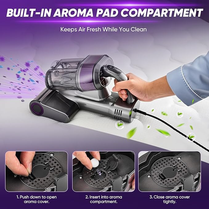 Saker Mattress Vacuum Cleaner, Handheld Bed Vacuum - Image 8