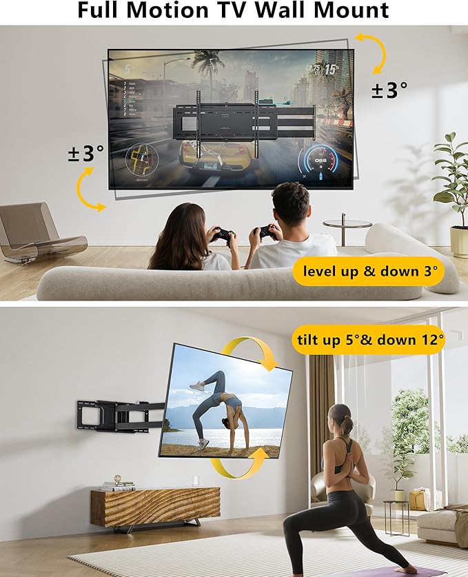 48'' Extension Extra Long Arm TV Wall Mount - Image 7