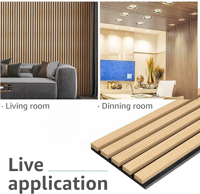 Art3d 6-Piece Wood Slat Acoustic Panels - Image 5