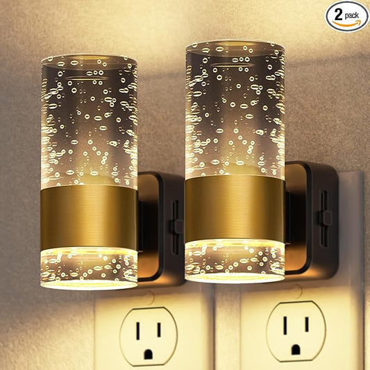 Briignite Night Light, 2 Pack Dimmable Night Lights Plug into Wall, LED Night by WelcometoBriigniteenjoyyourshopping