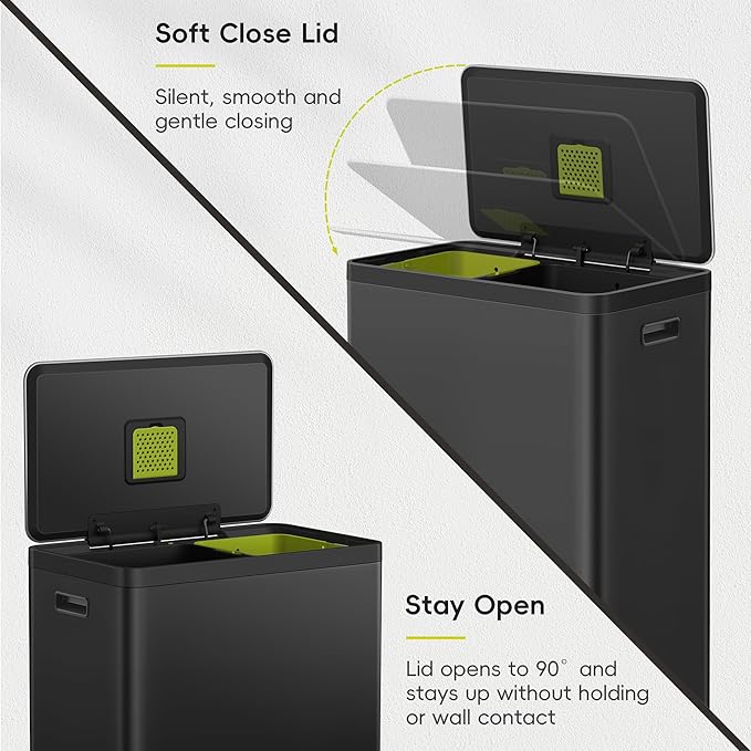EKO EcoCasa II 36L+24L Dual Trash Can - Image 6