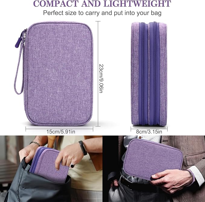 FYY Electronic Organizer, Large Travel Cable Organizer Bag Pouch Electronic - Image 2