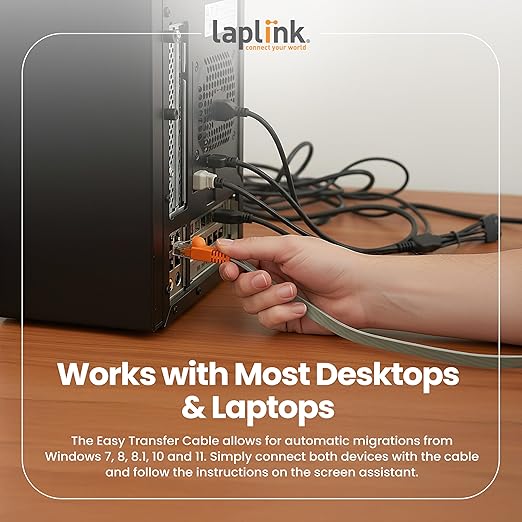 LAPLINK Easy Transfer Cable, Includes PCmover Express Data Transfer Software - Image 5
