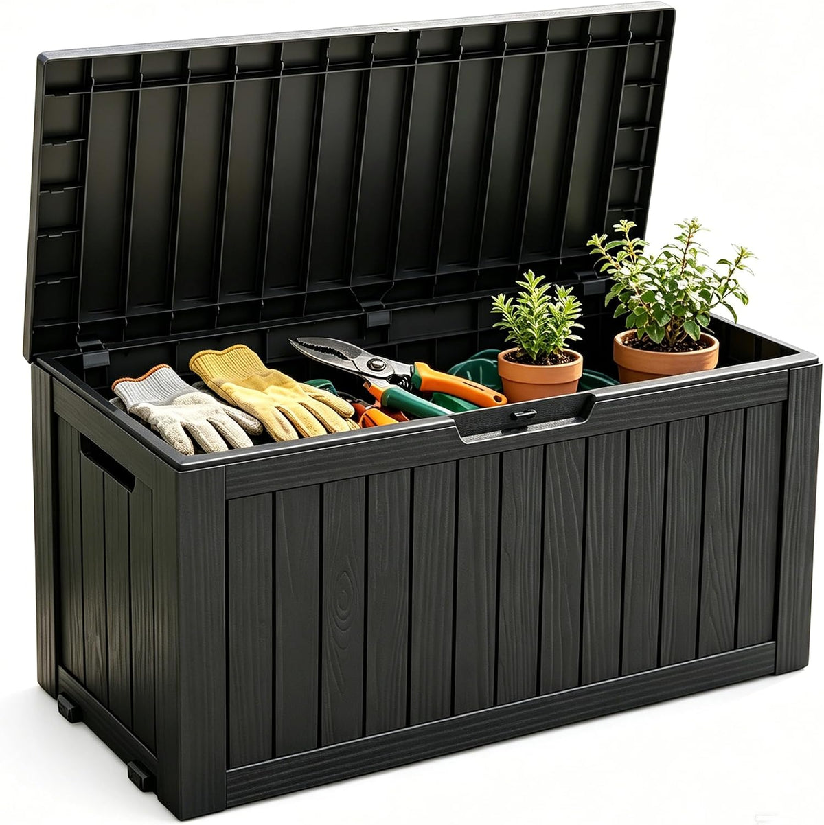 fancyango 85 gallon large outdoor storage deck box, main product view