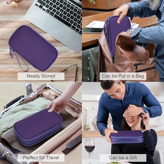 FYY Electronic Organizer, Travel Cable Organizer Bag Pouch Electronic - Image 7
