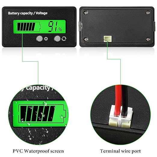 DC 12V 24V 36V 48V 60V 72V 84V Golf Cart Battery Meter - Image 4