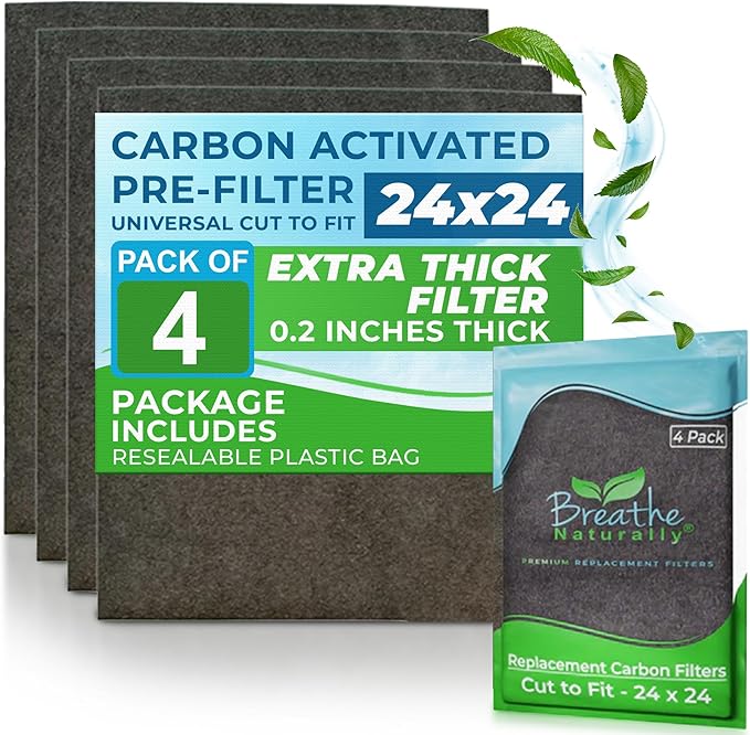 Breathe Naturally Universal Cut To Fit Carbon Activated Air Filter by BreatheNaturally