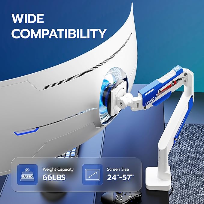ARES WING Heavy Duty Ultrawide Monitor Arm - Image 3