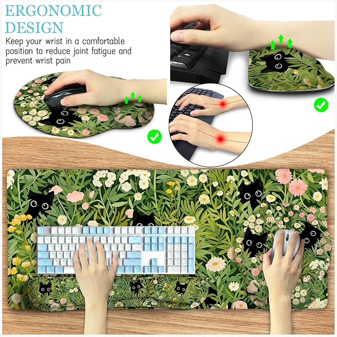 LIMKRIAN Cat Ergonomic Mouse Pad - Image 6