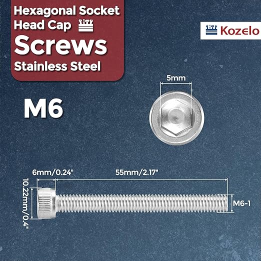 Kozelo 25pcs Socket Head Cap Screws - Image 2