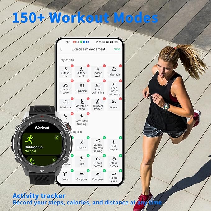 Fitness Tracker Watch with Heart Rate Monitor Activity Tracker with Pedometer - Image 7