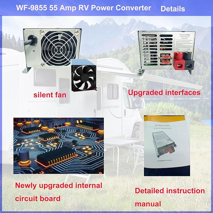   WF-9855 55 Amp Power Converter, Rv Power Converter - Image 6